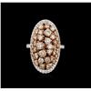 Image 2 : 3.40ctw Fancy Yellow Diamond Ring - 14KT Two-Tone Gold