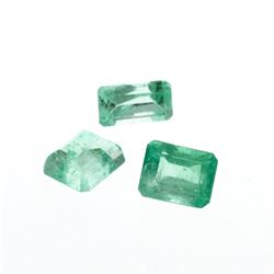 3.01cts. Natural Emerald Cut Emerald Parcel