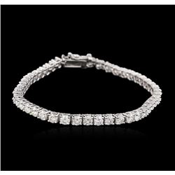 14KT White Gold 4.55ctw Diamond Tennis Bracelet