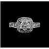 Image 2 : 14KT White Gold 1.63ctw Diamond Ring
