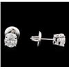 Image 2 : 1.01ctw Diamond Stud Earrings - 14KT White Gold