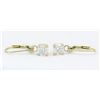 Image 4 : GIA Certified 1.17ctw Diamond Earrings - 14K Yellow Gold
