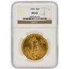 Image 1 : 1925 NGC MS62 $20 St. Gaudens Double Eagle Gold Coin