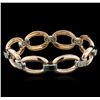 Image 2 : 1.00ctw Diamond Bracelet - 14KT Two-Tone Gold