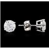 Image 2 : 14KT White Gold 1.74ctw Diamond Stud Earrings
