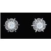 Image 5 : 0.31ctw Diamond Earrings - 14KT White Gold