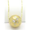 Image 3 : 1.25ctw Diamond Pendant With Chain - 18KT Yellow Gold