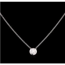 0.40ct Diamond Necklace - 14KT White Gold