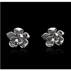 14KT White Gold 1.59ctw Diamond Earrings