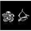 Image 2 : 14KT White Gold 1.59ctw Diamond Earrings