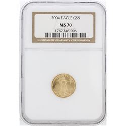 2004 NGC MS70 $5 American Eagle Gold Coin