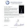 Image 5 : 14KT White Gold 29.77ct Blue Topaz and Diamond Pendant With Chain