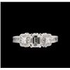 Image 2 : EGL USA Cert 2.23ctw Diamond Ring - 18KT White Gold