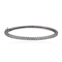 14KT White Gold 1.60ctw Diamond Bangle  Bracelet