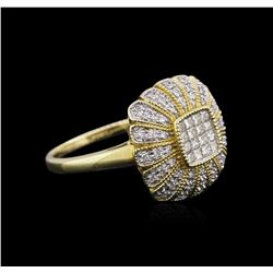14KT Yellow Gold 0.48ctw Diamond Ring