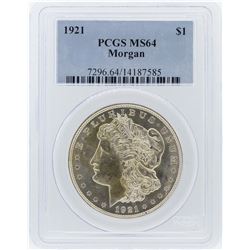 1921 PCGS MS64 Morgan Silver Dollar