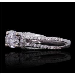 14KT White Gold 0.61ct Diamond Engagement Ring