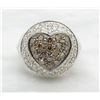 Image 7 : 1.50ctw Brown and White Diamond Ring - 14KT White Gold