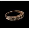 Image 1 : 14KT Rose Gold 0.20ctw Diamond Ring