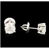 Image 2 : 14KT White Gold 1.47ctw Diamond Stud Earrings