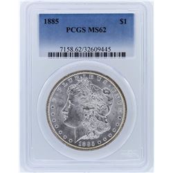 1885 PCGS MS62 Morgan Silver Dollar