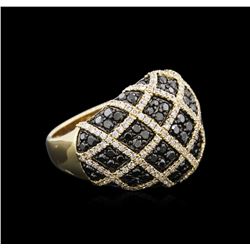 1.74ctw Black Diamond Ring - 14KT Yellow Gold