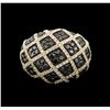 Image 2 : 1.74ctw Black Diamond Ring - 14KT Yellow Gold
