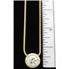 Image 3 : 1.09ct Diamond Pendant With Chain - 14KT Yellow Gold