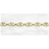 Image 5 : 2.40ctw Tanzanite and Diamond Bracelet - 14KT Yellow Gold