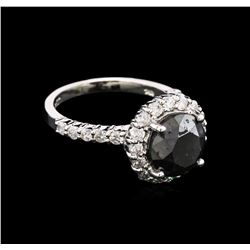 4.42ctw Black Diamond Ring - 14KT White Gold