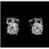 Image 1 : 0.90ctw Diamond Stud Earrings - 14KT White Gold