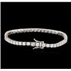 Image 2 : 14KT White Gold 6.05ctw Diamond Tennis Bracelet