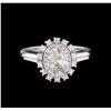 Image 2 : 1.23ctw Diamond Ring - 14KT White Gold