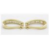 Image 7 : 1.10ctw Diamond Earrings - 14K Yellow Gold
