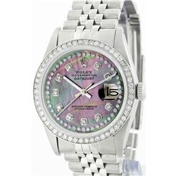 Rolex Stainless Steel 1.00ctw Diamond DateJust Men's Watch