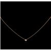 Image 1 : 0.09ct Diamond Necklace - 14KT Rose Gold