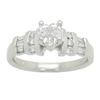 Image 9 : 0.80ctw Diamond Ring - Platinum
