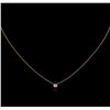 Image 1 : 0.09ct Diamond Necklace - 14KT Rose Gold