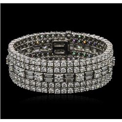 29.78ctw Diamond David Webb Bracelet - Platinum