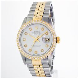 Rolex 14KT Two-Tone 1.00ctw Diamond DateJust Men's Watch