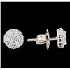 Image 2 : 0.51ctw Diamond Earrings - 14KT White Gold