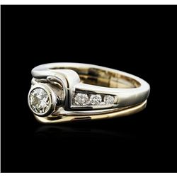 14KT Two-Tone 0.56ctw Diamond Ring