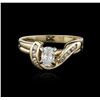 Image 2 : 14KT Yellow Gold 0.50ctw Diamond Ring