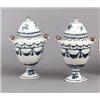 Image 1 : A pair of Swedish late 18th century faience URNS, A pair of Swedish late 18th century faience U...