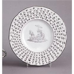 A Marieberg faience PLATE, the periode of Henrik, A Marieberg faience PLATE, the periode of Hen...