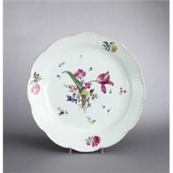 A Meissen DISH, mid 18th century, 38 cm diameter;, A Meissen DISH, mid 18th century, 38 cm diam...