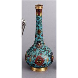 A LATE MING CLOISONNÉ VASE, 17th century, on, A LATE MING CLOISONNÉ VASE, 17th century, on copp...