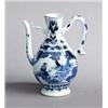 Image 1 : A TRANSITION UNDERGLAZE BLUE EWER, porcelain,, A TRANSITION UNDERGLAZE BLUE EWER, porcelain, he...