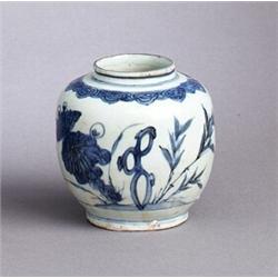 A JAR, Wanli (1573-1619), porcelain, decorated in, A JAR, Wanli (1573-1619), porcelain, decorat...