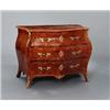 Image 1 : A Swedish rococo ormolu mounted walnut and, A Swedish rococo ormolu mounted walnut and elmwood...